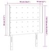vidaXL Hoofdbord met randen 93x16x118/128 cm kunstleer wit