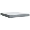 vidaXL Boxspring met matras stof lichtgrijs 180x200 cm