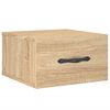 vidaXL Nachtkastje wandgemonteerd 35x35x20 cm sonoma eikenkleurig