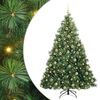 vidaXL Kunstkerstboom met 300 LED met standaard Groen 180 cm PE en PVC