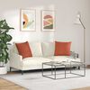 vidaXL Sofa Kussens 2 stuks Rood-oranje 50 x 50 cm Cordstof