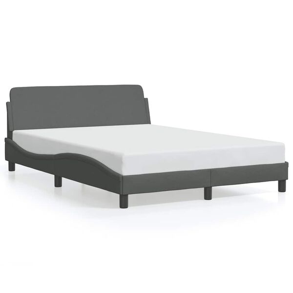 vidaXL Bedframe "Dover" 120x200 cm stof donkergrijs