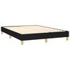 vidaXL Boxspring met matras en LED stof zwart 140x190 cm