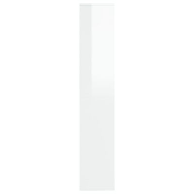 vidaXL Schoenenkast 54x34x183 cm spaanplaat hoogglans wit