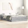 vidaXL Bedframe grijs sonoma eikenkleurig 150x200 cm King Size
