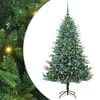 vidaXL Artificial Pre-lit Kerstboom met Ballenset Groen 180 cm