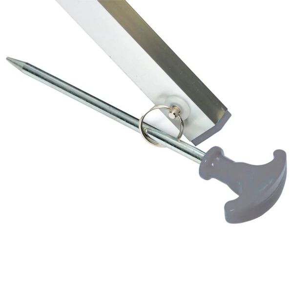 Bo-Camp Droogmolen met voet 15 m aluminum grijs 6415182