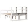 vidaXL Bed met boekenkast zonder matras grenenhout wit 140x190 cm
