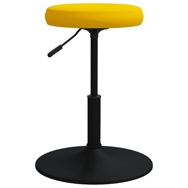 vidaXL Eetkamerstoelen 2 st fluweel mosterdgeel