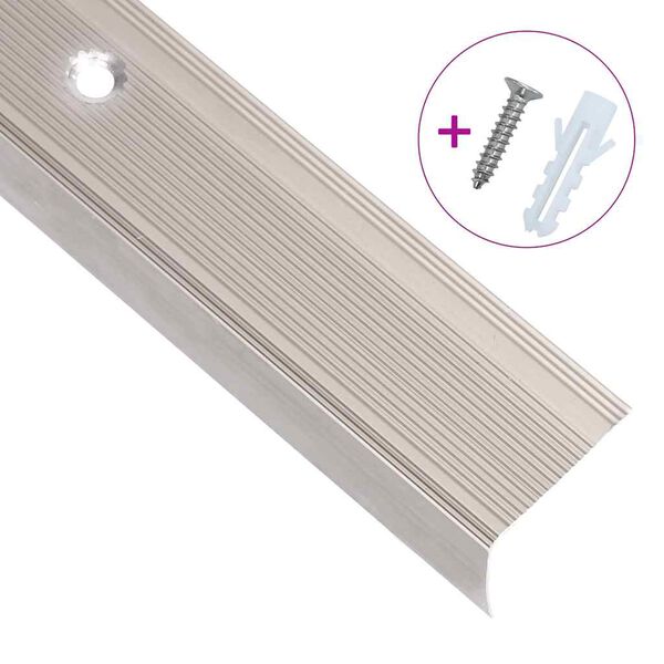 vidaXL Trapneuzen L-vormig 15 st 100 cm aluminium champagnekleurig