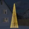 vidaXL LED-kerstboom aan vlaggenmast 1534 LEDs warm wit 500 cm