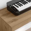 vidaXL Keyboardstand Artisan Eiken 130 x 32 x 64 cm Bewerkt hout
