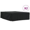 vidaXL Tuinmeubelhoezen 2 st 350x260x90 cm 420D oxford stof zwart