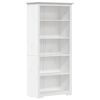 vidaXL Boekenkast 5-laags BODO 82x40x173 cm massief grenenhout wit