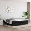 vidaXL Boxspring bed stof zwart 160x200 cm
