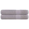 vidaXL Handdoeken FROGN 2 st 100x200 cm 360 g/m&sup2; grijs