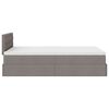 vidaXL Ottoman bed met matras 120x200cm stof taupe