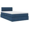 vidaXL Opbergbed met matras met matras Blauw 120 x 200 cm Bewerkt hout