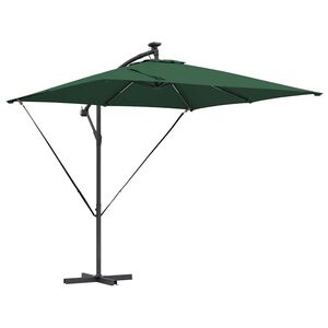 vidaXL Cantilever Banana Parasol Groen 249 x 249 x 250 cm