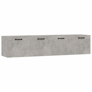 vidaXL Wandkasten 2 st 60x36,5x35 cm bewerkt hout betongrijs