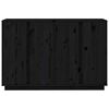 vidaXL Dressoir 120x35x80 cm massief grenenhout zwart