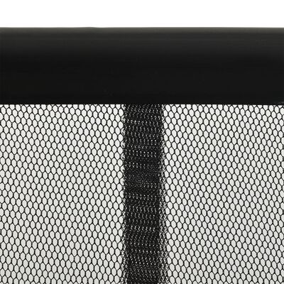 vidaXL Vliegengordijn 10-delig 240x240 cm mesh zwart
