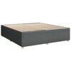 vidaXL Boxspring met matras stof donkergrijs 200x200 cm