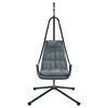 vidaXL Hangende ei-stoel Antraciet 94 x 107 x 196.5 cm Staal