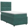 vidaXL Boxspringbed met matras Donkergroen 100 x 200 cm Fluweel