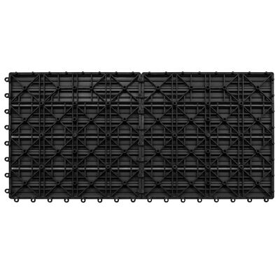 vidaXL Terrastegels 6 st 60x30 cm 1,08 m² HKC zwart