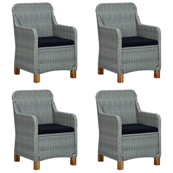 vidaXL 5-delige Tuinset lichtgrijs