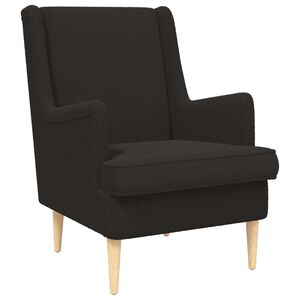 vidaXL Fauteuil Zwart Stof
