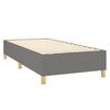 vidaXL Boxspring met matras stof donkergrijs 90x190 cm
