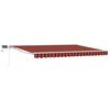 vidaXL Handmatige Luifelhouder met LED's Oranje, Zwart, Wit 4 &times; 3 m