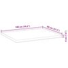 vidaXL Tafelblad rechthoekig 100x80x4 cm massief acaciahout