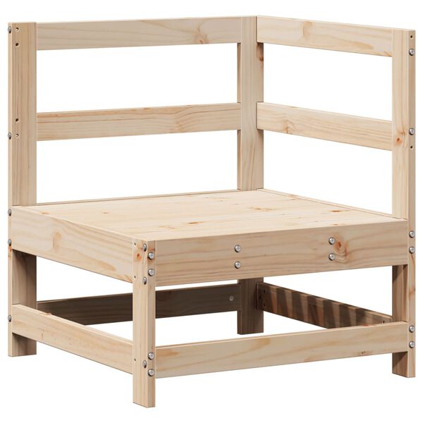 vidaXL 3-delige Loungeset massief grenenhout