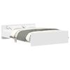 vidaXL Bedframe met hoofd- en voeteneinde wit 140x190 cm
