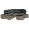 vidaXL Tuin Sofa Set 7 st Grijs poly rattan