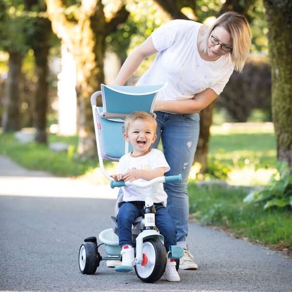 Smoby Driewieler Baby Balade Plus 3-in-1 blauw