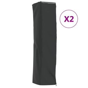 vidaXL Heaterhoezen piramidevormig 2 st 58x58x228 cm 420D oxford stof