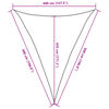 vidaXL Zonnezeil 160 g/m² 4x5x5 m HDPE donkergroen