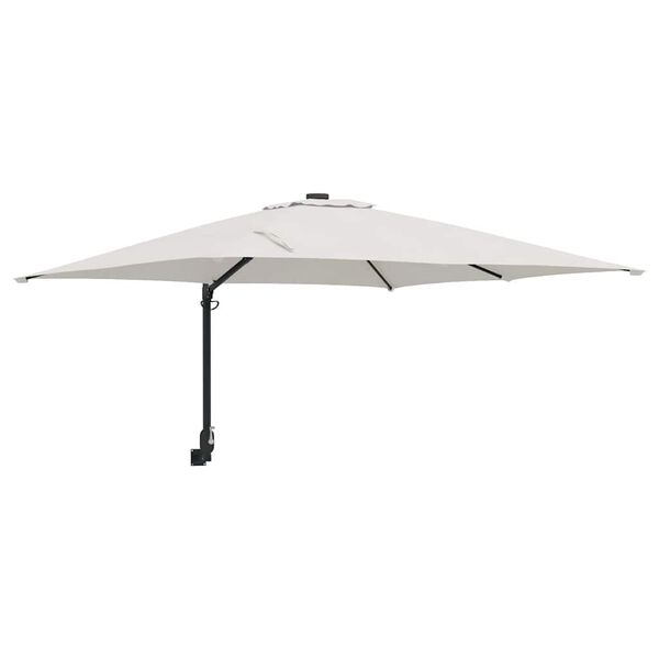 vidaXL Tuinparasol Zand 248,5 x 247,5 x 160 cm Polyester en staal