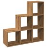vidaXL Kamerscherm / boekenkast 3-laags 99x29x99 cm hout artisanaal