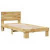 vidaXL Bedframe hoofdeinde zonder matras 90x200 cm massief hout eiken