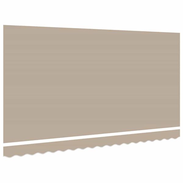 vidaXL Vervangingsdoek voor zonnescherm Beige 380 x 195 cm Polyester