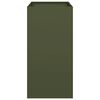 vidaXL Plantenbak 40x80x80 cm staal olijfgroen