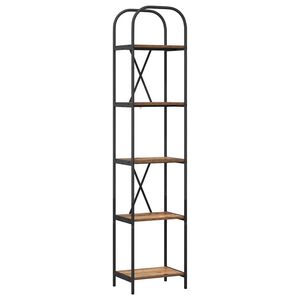 vidaXL Boekenkast 5-laags 40 x 30 x 183 cm Bewerkt hout Oudhout