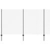 vidaXL gaashek met palen 10 x 1,4 m PVC-Coated Staal Grijs Mesh
