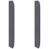 vidaXL Hoofdbord oor Grijs 80 x 16 x 4 cm Fluweel