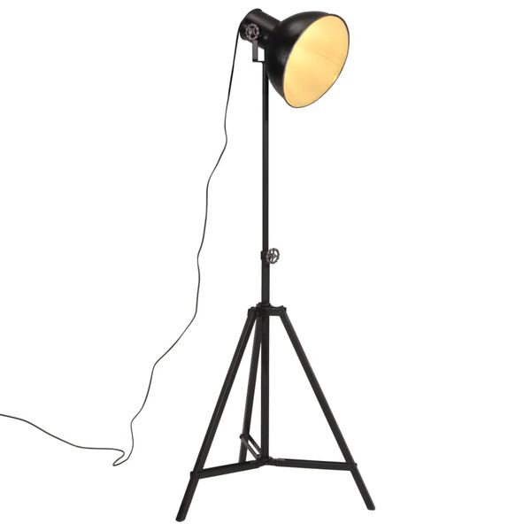 vidaXL Vloerlamp 25 W E27 61x61x90/150 cm zwart